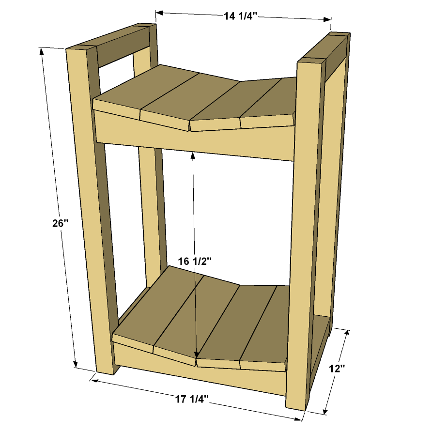 Дровниця дерев'яна "Феаран" мускат Миколаїв - фото 3