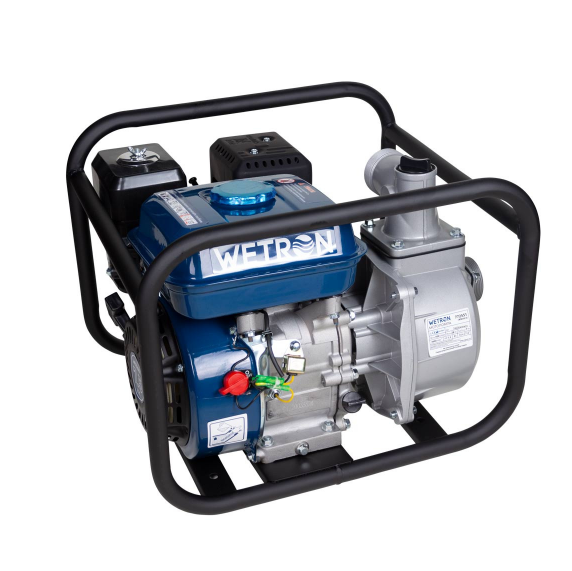 Мотопомпа бензинова 7,5к/с 28 м 30 м³/год 4-х тактний 1,7 годин безперервної роботи Wetron Житомир - изображение 1