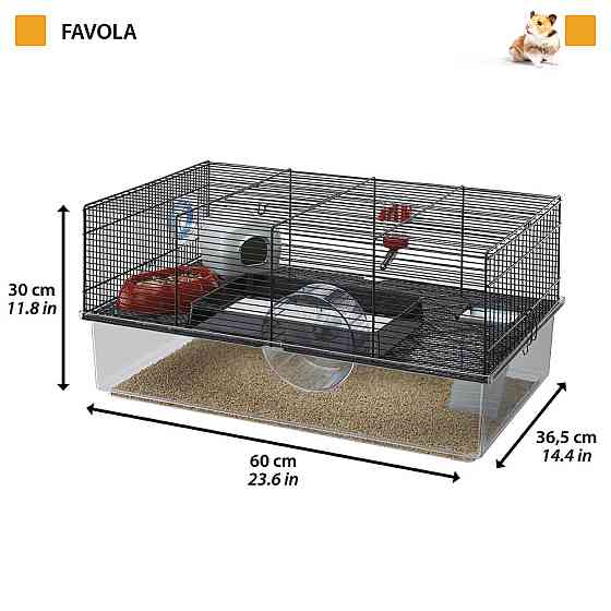 Клітка для хом'яків і гризунів з глибоким піддоном Ferplast Favola (Ферпласт Фавола) Запоріжжя