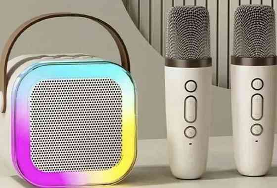 Беспроводная блютуз колонка с караоке на 2 микрофона. Харьков