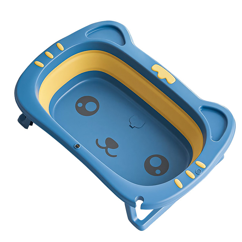 Детская складная ванночка Bestbaby BS-8766 Котик Blue Київ - фото 1