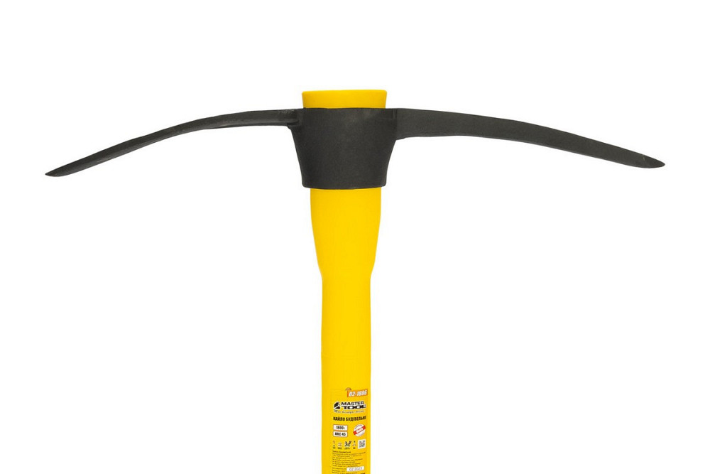 Кайло строительное MASTERTOOL 1800 г ручка фибергласовая HRC45 02-1806 Ровно - изображение 5