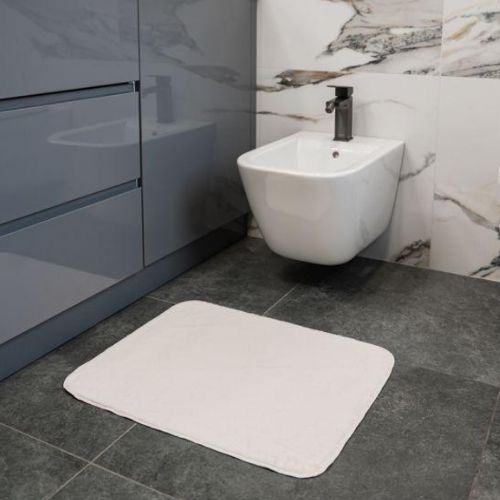 Килимок для підлоги з еко-хутра ТМ Dariana Moonbeam 50*60 см айворі Житомир - фото 3