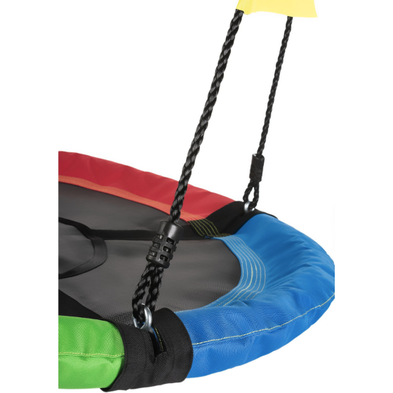 Садова гойдалка - гніздо Outtec XXL з прапорцями мультиколор Київ