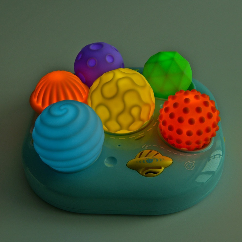 Детская Развивающая «Текстурные Мячики» 35179M 6 штук, музыка, свет Винница - изображение 5
