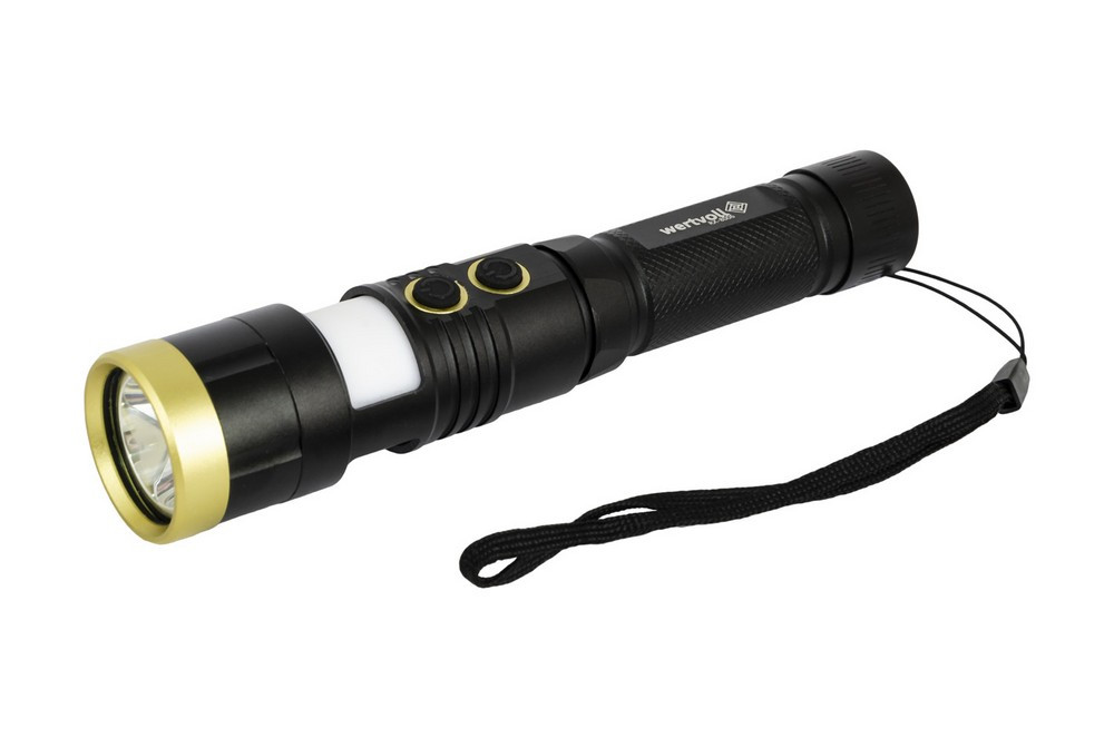 Ліхтар магнітний WERTVOLL 8 режимів LED+WHITE/RED/BLUE IP44 Li-ion 2000 mAh/t 7000 K/300 lum AL 157х32 мм RX-8006 Коломыя - изображение 9