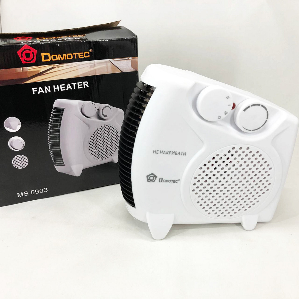 Ефективний тепловентилятор Domotec, Обігрівач-вентилятор із захистом від перегріву DI-27 Львів - фото 6