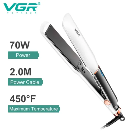 Выпрямитель для волос VGR V-519S WHITE 38 мм, 70 W, керамическое покрытие, LED дисплей, 100-230°C Одесса