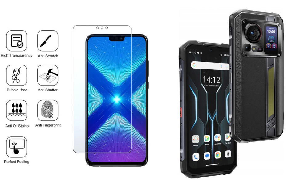Захисне скло NeoGlass для Hotwav Hyper 7 Pro – надпрозоре та стійке Київ - фото 4