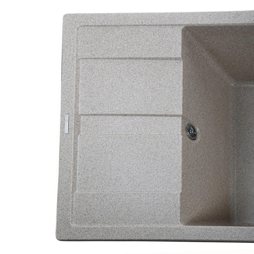 Гранітна мийка Globus Lux ONE мигдаль 650х500 мм-А0008 Київ - фото 3