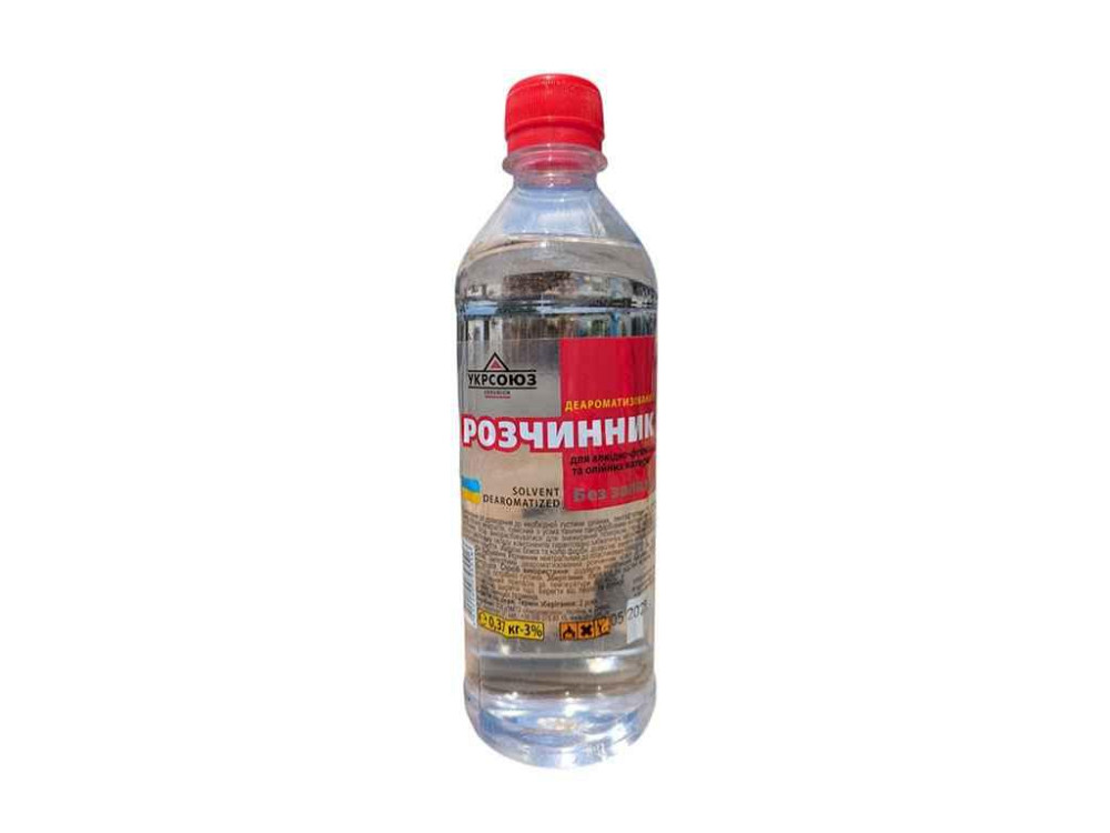Розчинник деароматизований 0,5л 0,37кг ТМ УКРСОЮЗ Київ - фото 1