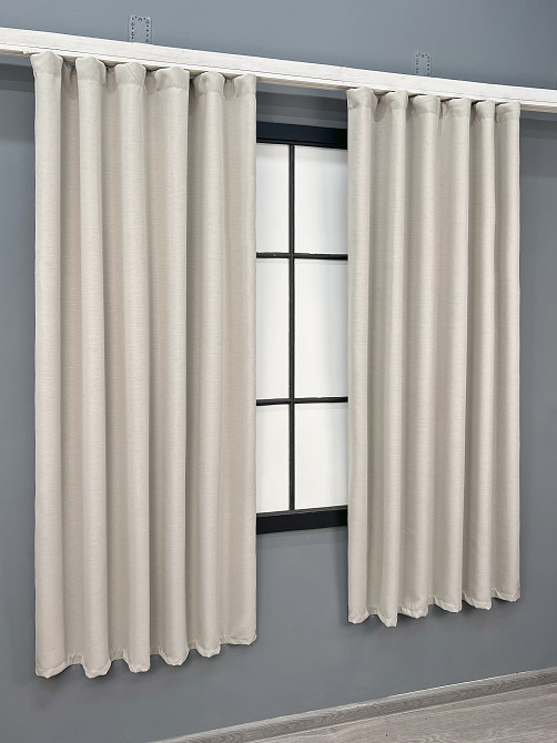 Комплект коротких штор VR-Textil Блекаут двухсторонний Scandi № 1902ш Таш 130х170 см 2 шт (35-0447) Киев - изображение 3