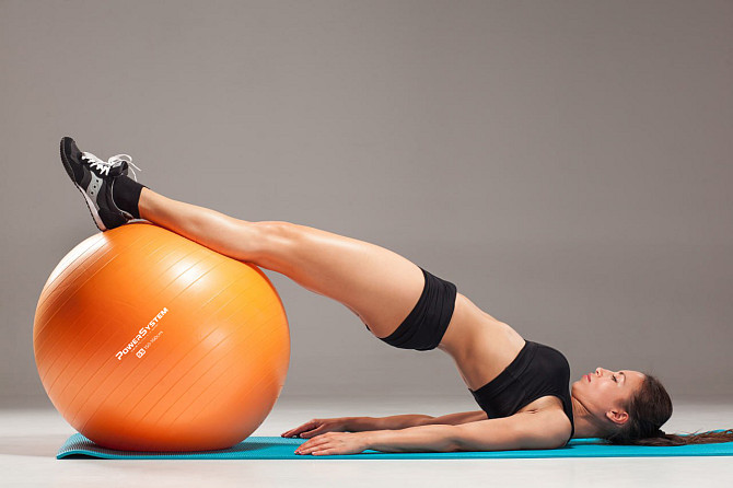 М'яч для фітнесу (фітбол) Power System PS-4018 Ø85 cm PRO Gymball Orange Кам'янське - фото 9