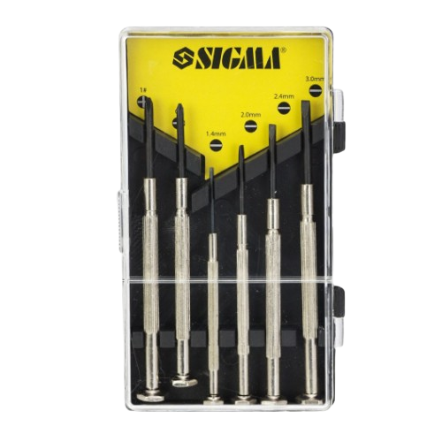 Набор отверток для точных работ 6шт. + кейс CrV SIGMA Житомир