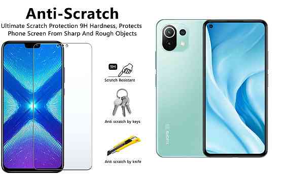 Захисне скло NeoGlass для Xiaomi 11 Lite 5G NE – надпрозоре та стійке Київ