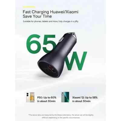 Зарядний пристрій Baseus 1xUSB + 2xUSB-C 65W Golden Contactor Pro dark gray (CGJP010013) Вінниця