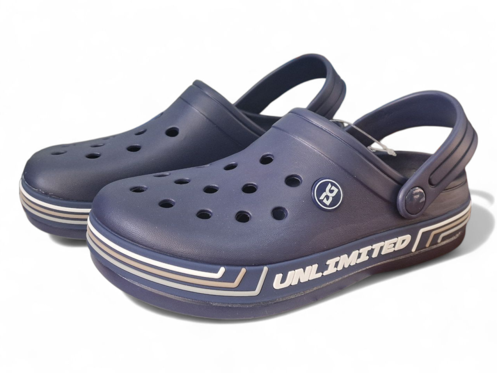 Женские подростковые кроксы синие с большими дырками Unlimited сабо кроксики Одесса - изображение 2
