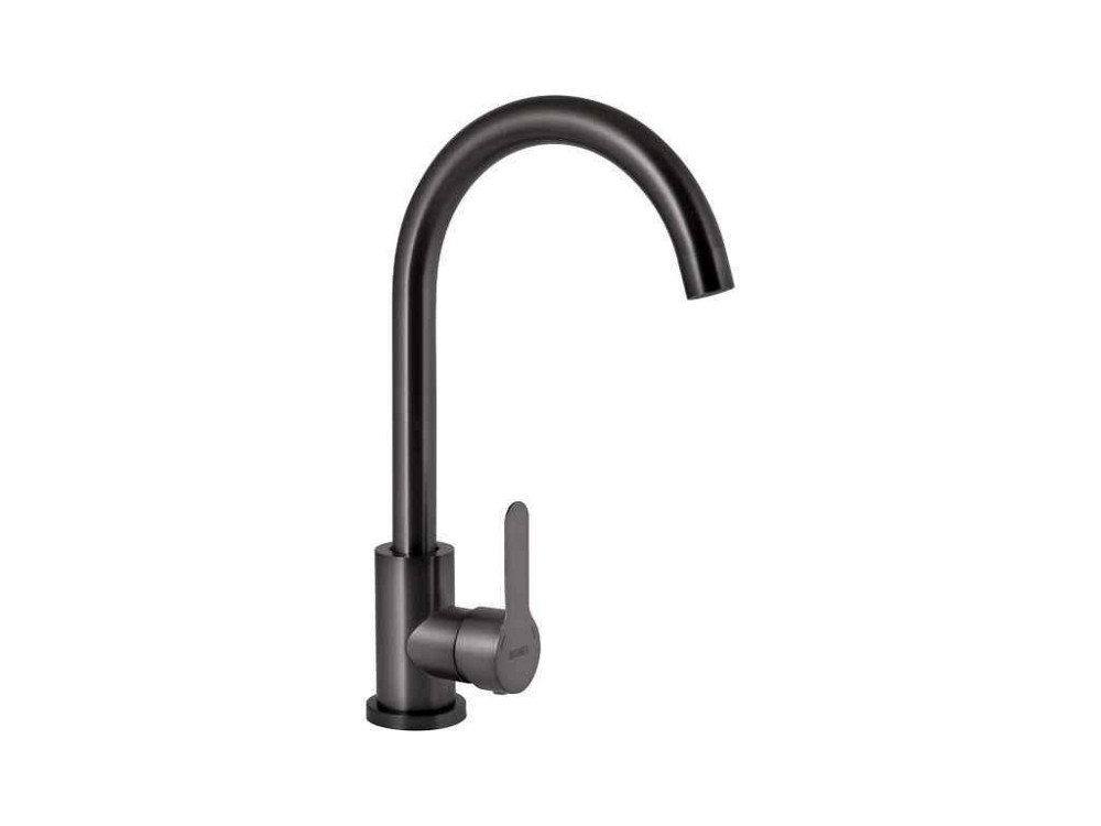 Смеситель на мойку графит Pure 015F (k35) BRIPUR015FGRP ТМ Brinex Киев - изображение 1