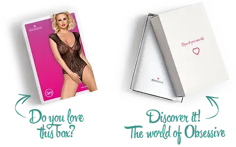 Бодістокінг із великої сітки з мереживом Obsessive B112 teddy S/M/L, чорний, з доступом Львов - изображение 6