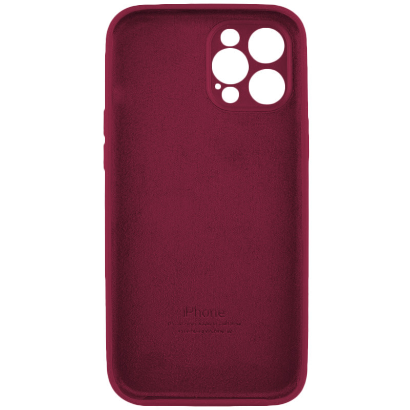 Чохол для смартфона Silicone Full Case AA Camera Protect for Apple iPhone 12 Pro 47,Plum Київ - фото 2