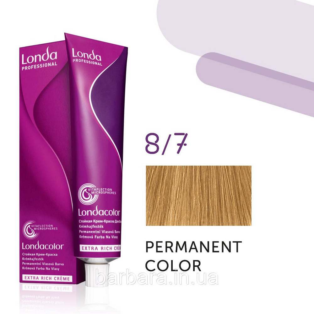Краска для волос Londa Сolor Permanent Professional 8/7 светлый блонд коричневый Киев - изображение 1