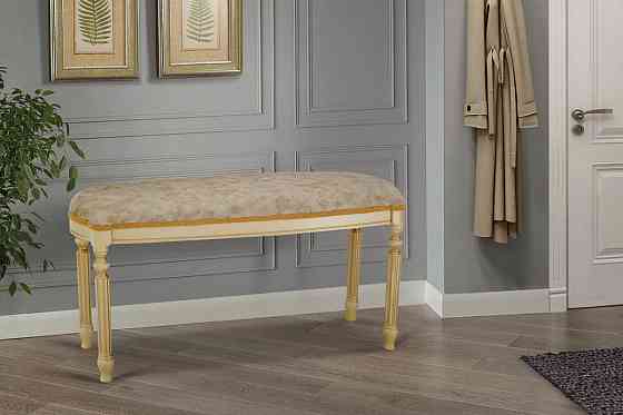 Банкетка 900 Сицилія, слонова кістка+золот патина Дніпро