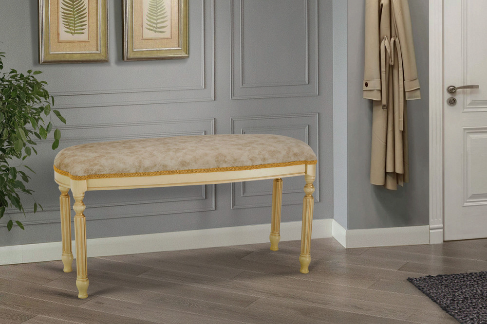 Банкетка 900 Сицилія, слонова кістка+золот патина Днепр - изображение 1