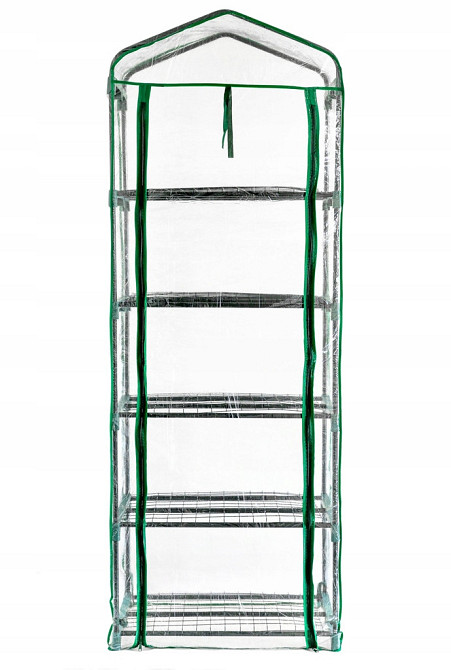 Теплица 5 уровней полок для дома или дачи 195х69х50 см Mar-Pol (M85005) Нововолынск - изображение 3