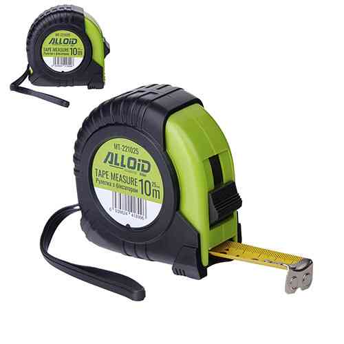 Alloid Base. Рулетка с фиксатором 10м/25 мм, MT-221025 Ковель