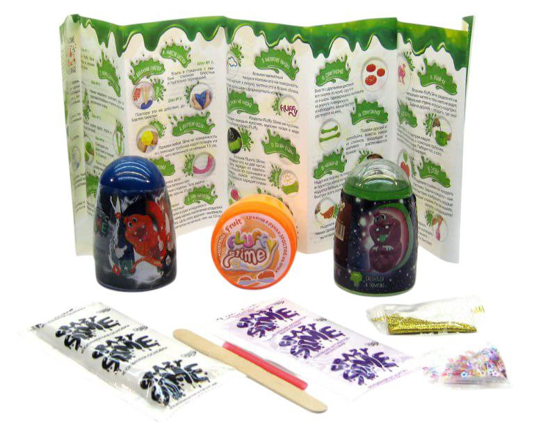 В'язка маса "3 в 1" Magnetic Slime, "Fluffy Slime", "Crazy Slime Fluoric" SLM-14-01U кольори в асортименті Вінниця - фото 3