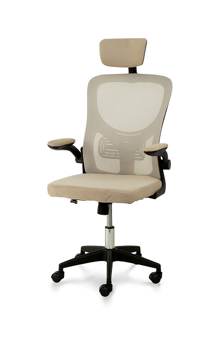 Стілець офісний Тонус, бежевий/чорний Киев - изображение 1