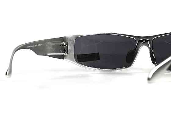 Окуляри захисні Global Vision Bad-Ass-2 Silver (gray), сірі в сріблястій металевій оправі Запоріжжя