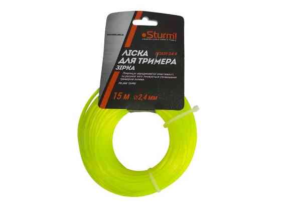 Волосінь для тримера, зірка (2.4 мм 15 м) Sturm GT3535-2.4-8 (читувати опис) Рівне