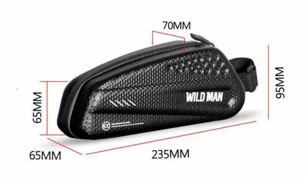 Велосипедна сумка на раму B-Soul чорна Бровари - фото 3