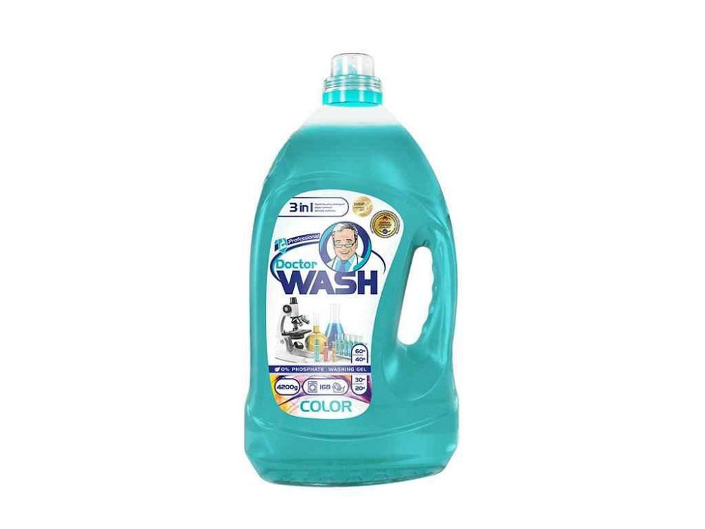 Гель для прання кольорових речей 4,2л ТМ Doctor Wash Київ - фото 1