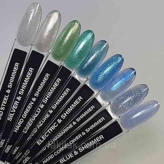 Гель для нарощення нігтів D.I.S Nails HARD Shimmer Emerald 28мл Херсон