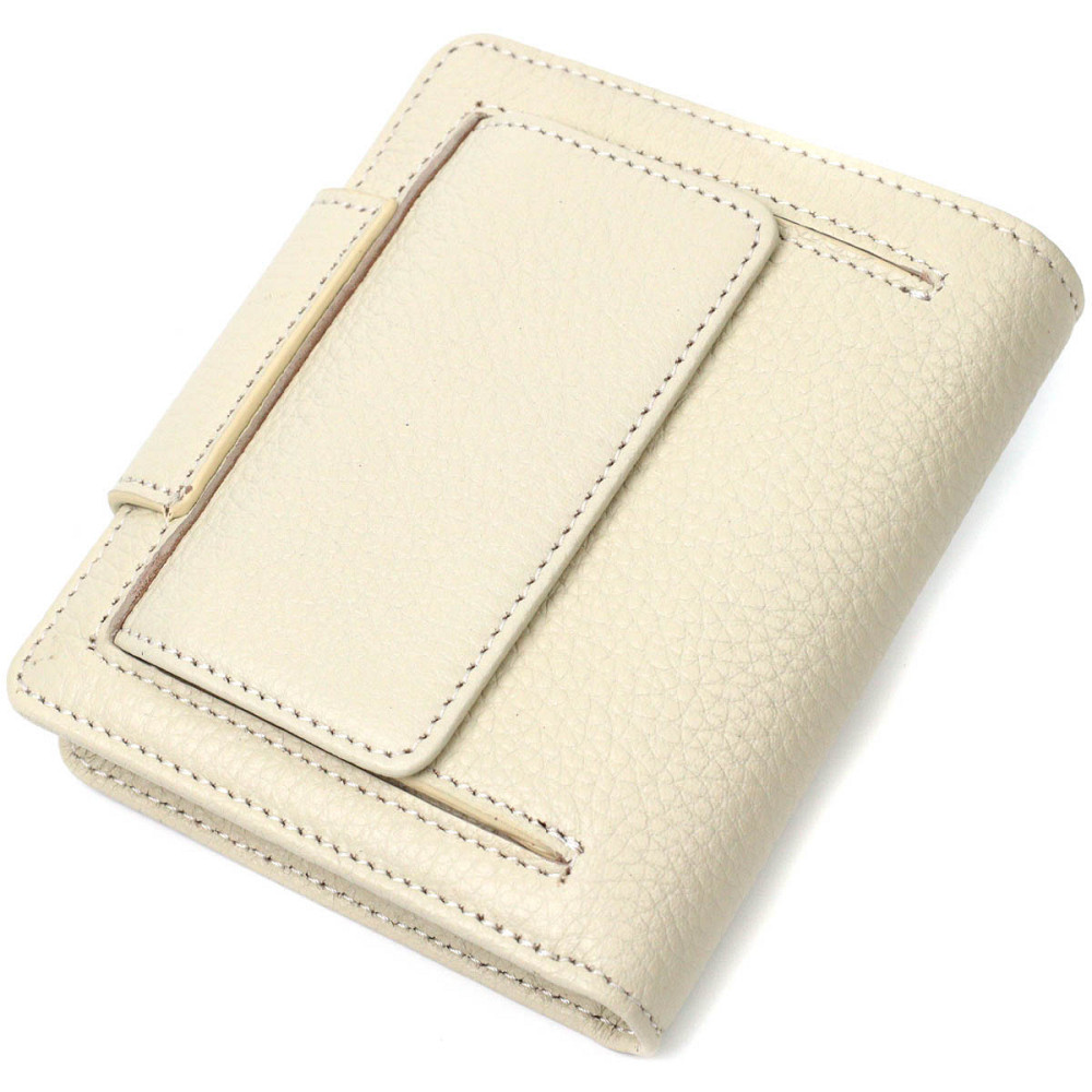 Місткий жіночий гаманець з натуральної шкіри Tony Bellucci 22018 Молочний Київ - фото 2