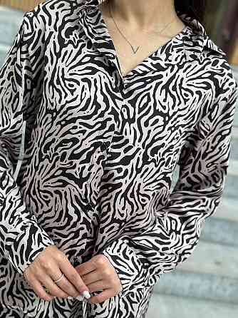 Жіночий шовковий костюм із штанами Бежевий M/L Харків