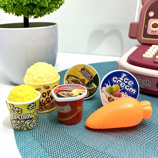 Касовий апарат дитячий зі сканером мікрофоном підсвічування звук продукти ( 6763 A) Чернігів - фото 9