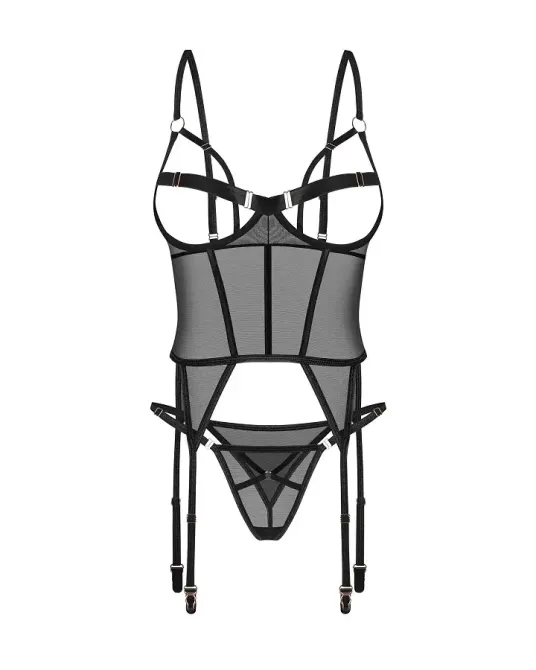Корсет Obsessive Euridia corset & tanga XS/S Львів - фото 4