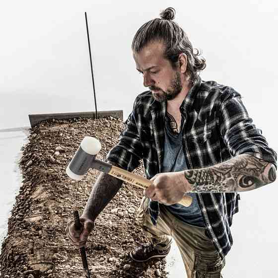 Молоток безінерційний HALDER Supercraft 3366 з дерев'яною ручкою, Ø=80 мм, m=3210 г, І=380 мм (3366.080) Одеса