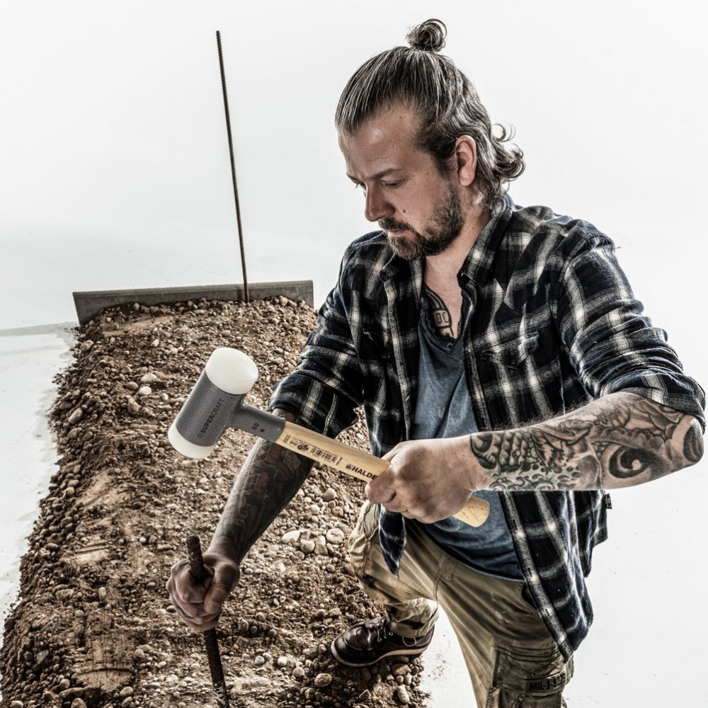 Молоток безынерционный HALDER Supercraft 3366 с деревянной ручкой, Ø=80 мм, m=3210 г, І=380 мм (3366.080) Одесса - изображение 5