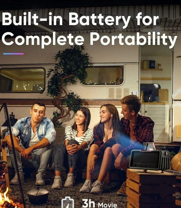 Nomvdic x300, full hd, проектор с аккумулятором. Харьков - изображение 1