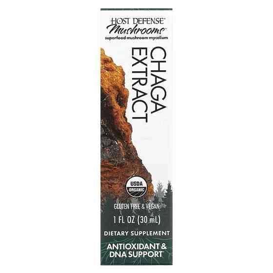 Экстракт чаги Host Defense Mushrooms, Organic Chaga Extract 30 ml Луцк