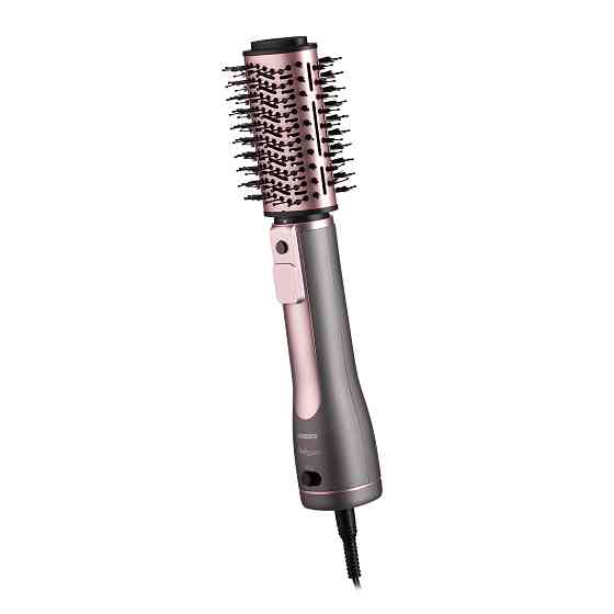 Фен-щітка ARDESTO Brush Pink Touch, 1200Вт, 2 швидкості, 2 темп. режими, LED-дисплей, функція іонізації , 4 насадки, сірий+ рожевий Київ