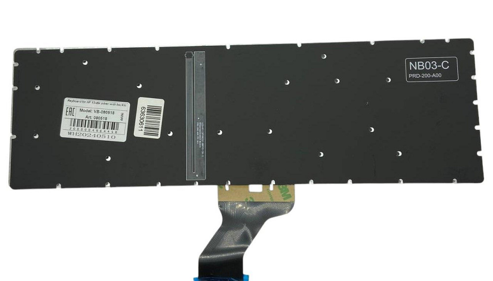 Клавиатура для ноутбука HP (15-dw0000) с подсветкой (Light), Silver, (No Frame) RU Вінниця - фото 2