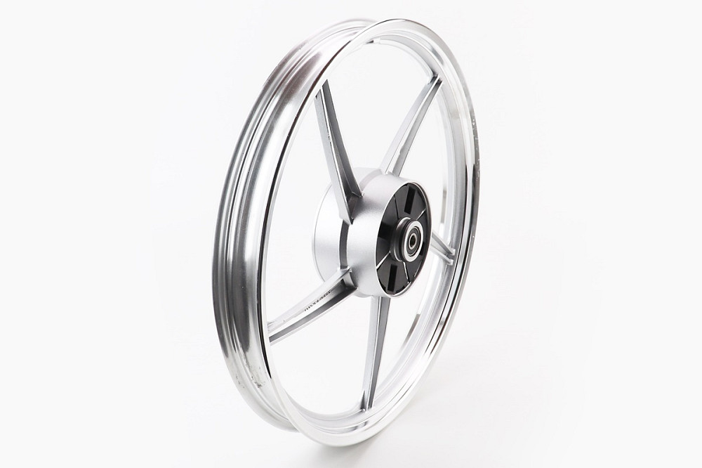 Диск задній литий 1,6-17" ALPHA/ACTIVE "промені", сріблястий (вісь 12мм) Київ - фото 1