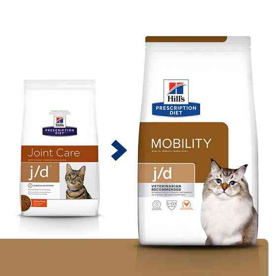 Hills Prescription Diet Feline j/d с курицей (Хиллс ПД джей/д) для котов при болях в суставах и остеоартритах Запорожье