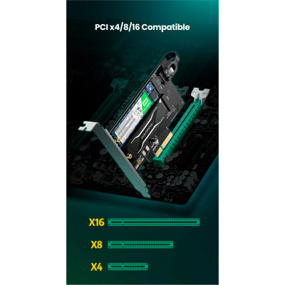 Контролер Ugreen PCI-E 3.0 for SSD M.2 NVMe + M.2 NGFF CM302 (70504) Вінниця - фото 8