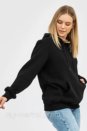 Набір жіночий худі утеплене 2шт RAY BASIC Темно-сірий /Чорний (U0401W-Dark Grey-Black) 3XL Київ - фото 7